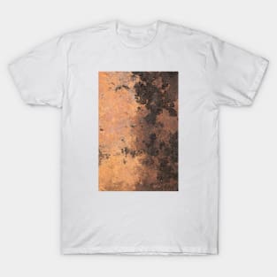 Orange texture burnt T-Shirt